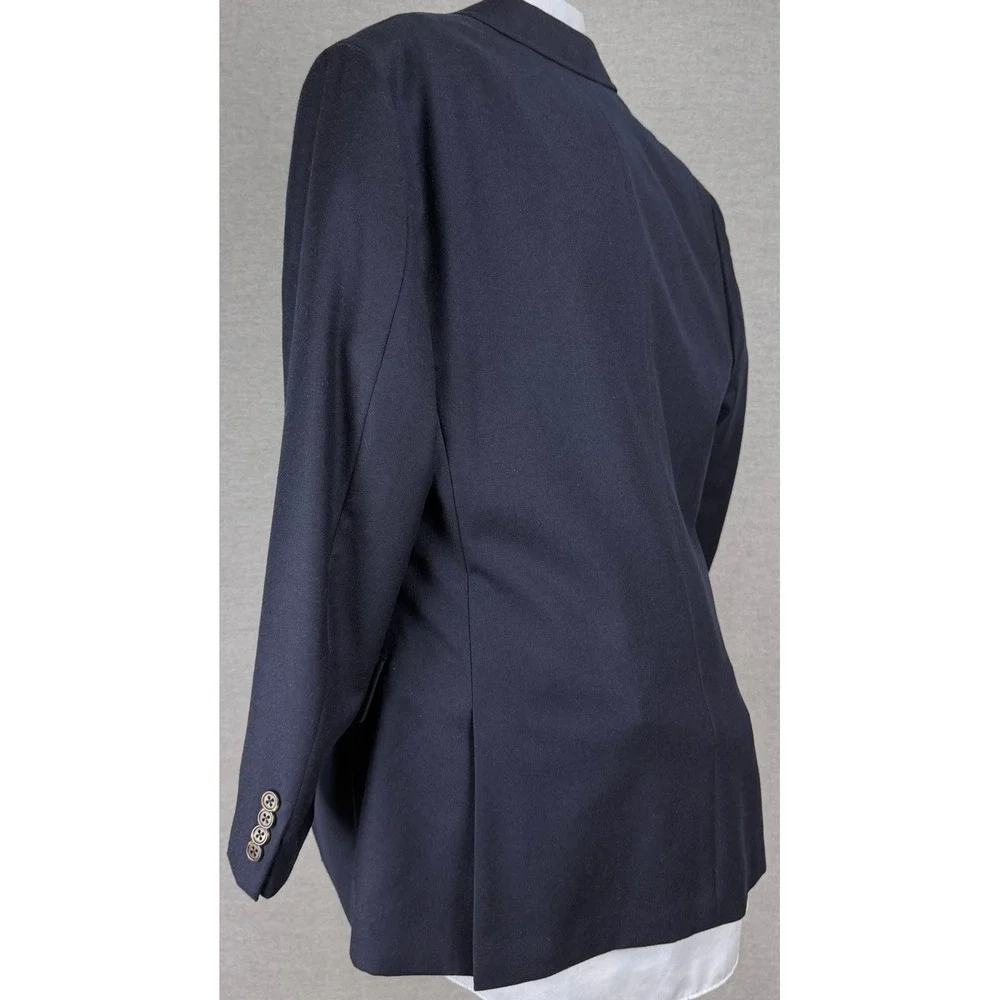 J.Crew Ludlow Slim Fit Navy Blue Wool Suit Jacket Blazer 40S American Woolen Co